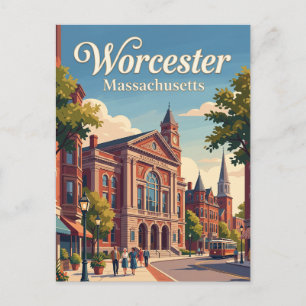 Cartão Postal Worcester, Massachusetts