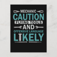 Workshop de garagem mecânica sarcástica