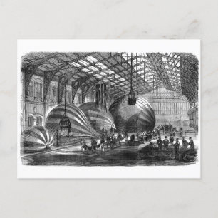 Cartão Postal Workshop para o fabrico de balões de correio
