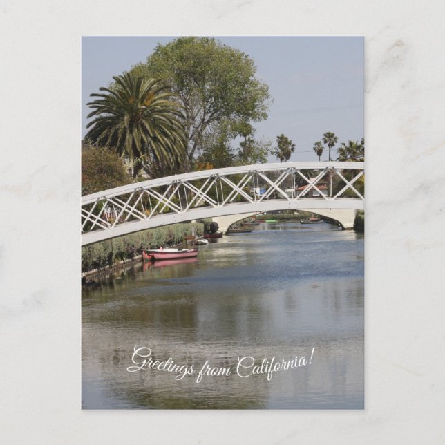 Cartão Postal World2Celebrate: Canal de Veneza Distrito Históric (Frente)