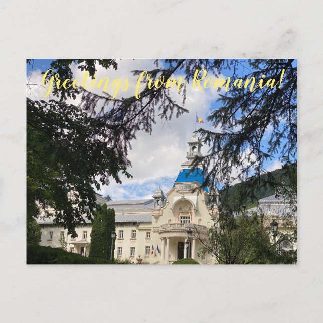 Cartão Postal World2Celebrate: Saudações da Romênia! (Frente)