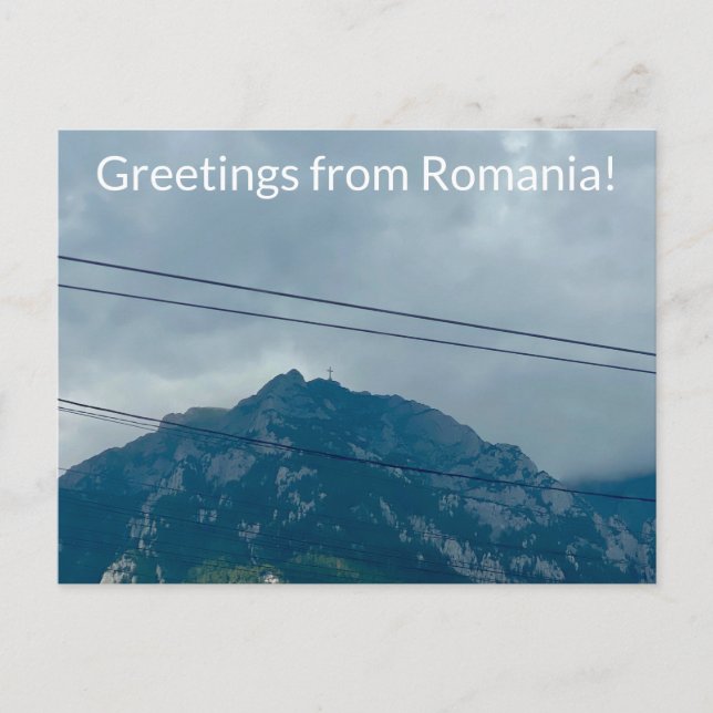 Cartão Postal World2Celebrate: Saudações da Romênia! (Frente)