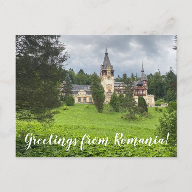 Cartão Postal World2Celebrate: Saudações da Romênia! (Frente)
