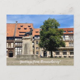 Cartão Postal World2Celebrate: Saudações de Braunschweig!