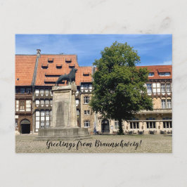 Cartão Postal World2Celebrate: Saudações de Braunschweig!