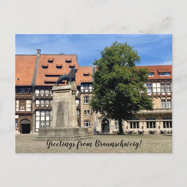 Cartão Postal World2Celebrate: Saudações de Braunschweig! (Frente)