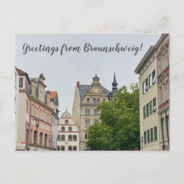 Cartão Postal World2Celebrate: Saudações de Braunschweig!