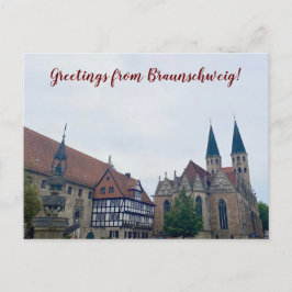 Cartão Postal World2Celebrate: Saudações de Braunschweig!