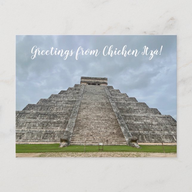 Cartão Postal World2Celebrate: Saudações de Chichén Itzá! Pos (Frente)