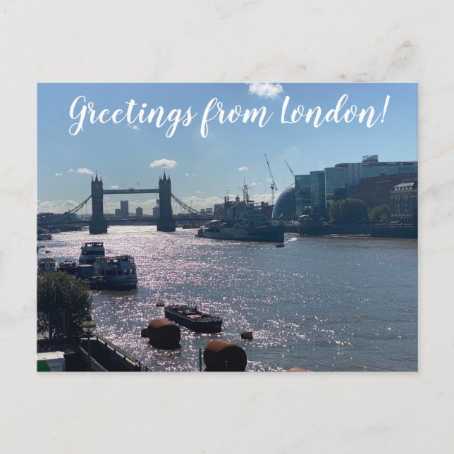 Cartão Postal World2Celebrate: Saudações de Londres! (Frente)