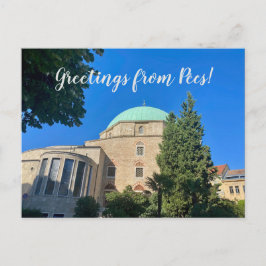 Cartão Postal World2Celebrate: Saudações de Pécs!