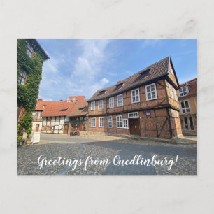 Cartão Postal World2Celebrate: Saudações de Quedlinburg!