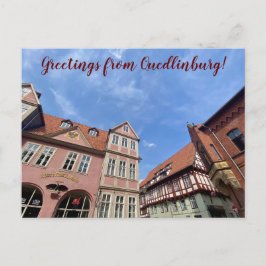Cartão Postal World2Celebrate: Saudações de Quedlinburg!