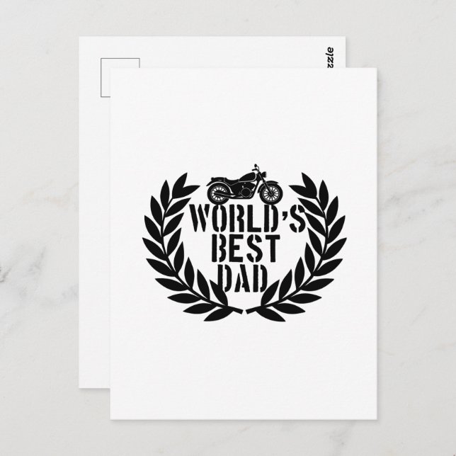Cartão Postal World's Best Dad  (Frente/Verso)