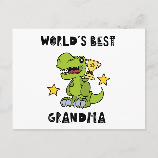 Cartão Postal Worlds Best Grandma, Granny, Grandmother (Frente)