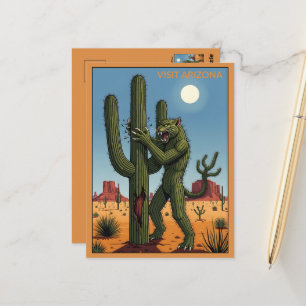 Cartão Postal WPA Arizona O Gato Cacto