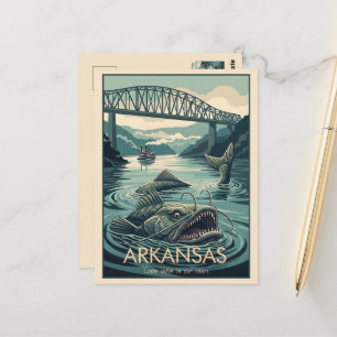 Cartão Postal WPA Arkansas Rio Branco