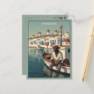 Cartão Postal WPA Temático Mykonos