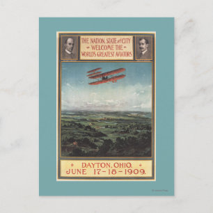 Cartão Postal Wright Brothers Plane