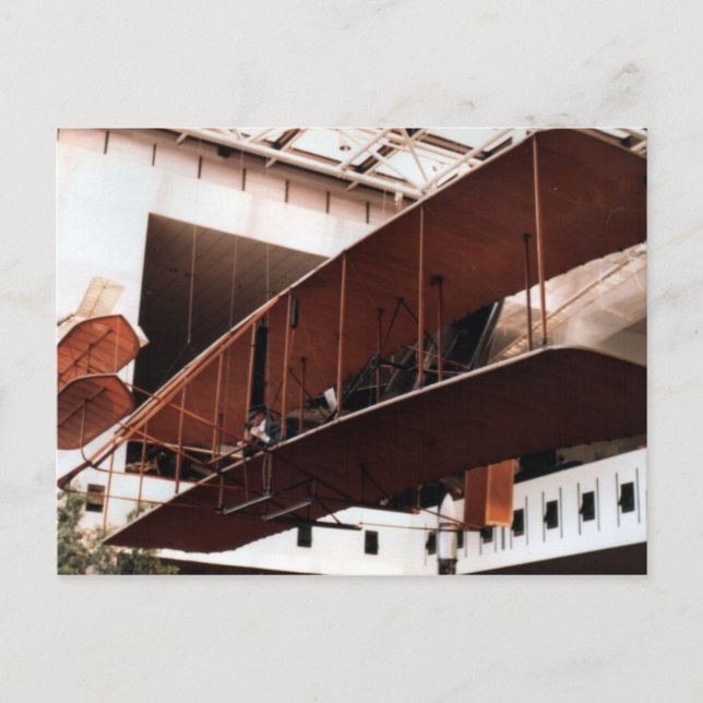 Cartão Postal Wright Flyer Smithsonian / Cartão-postal de maio d (Frente)