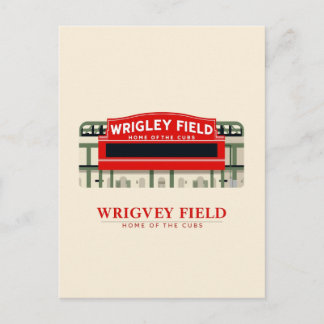Cartão Postal Wrigley Field: Home of the Cubs