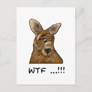 Cartão Postal WTF Skippy! Presentes e acessórios engraçados de