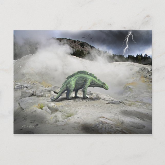 Cartão Postal Wuerhosaurus Dinossaur (Frente)