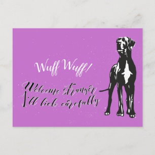 Cartão Postal Wuff Wuff