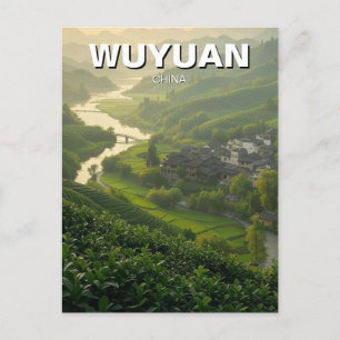 Cartão Postal Wuyuan Jiangxi china Viagem
