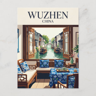 Cartão Postal Wuzhen Water Town Bed and Breakfast Interior China