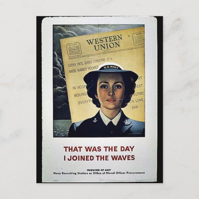 Cartão Postal Wwii Women (Frente)
