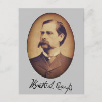 Wyatt Earp Retrato e Assinatura