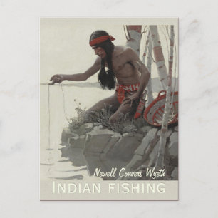 Cartão Postal Wyeth Indian Fisheries CC0480 Postcard