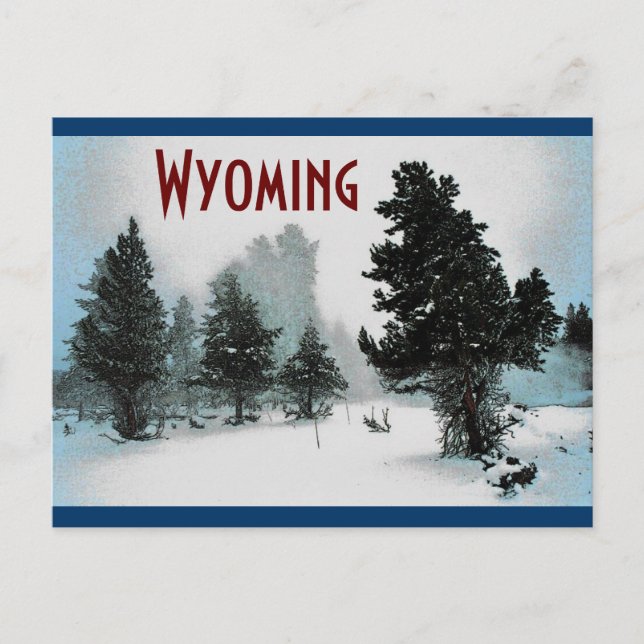 Cartão postal Wyoming (Frente)