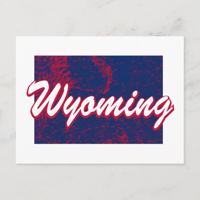 Cartão Postal Wyoming (Frente)