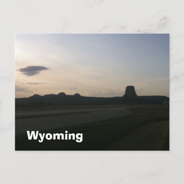 Cartão Postal Wyoming (Frente)