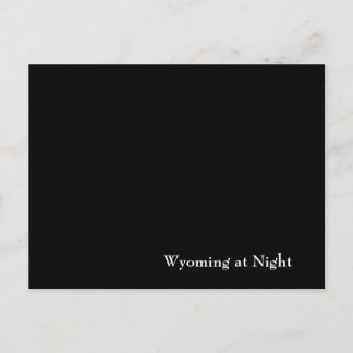 Cartão Postal Wyoming à Noite