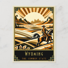 Cartão Postal Wyoming | Art Deco