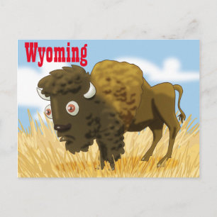 Cartão Postal Wyoming Buffalo