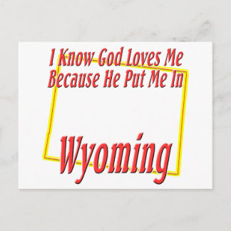 Cartão Postal Wyoming - Deus me ama