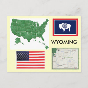 Cartão Postal Wyoming, EUA