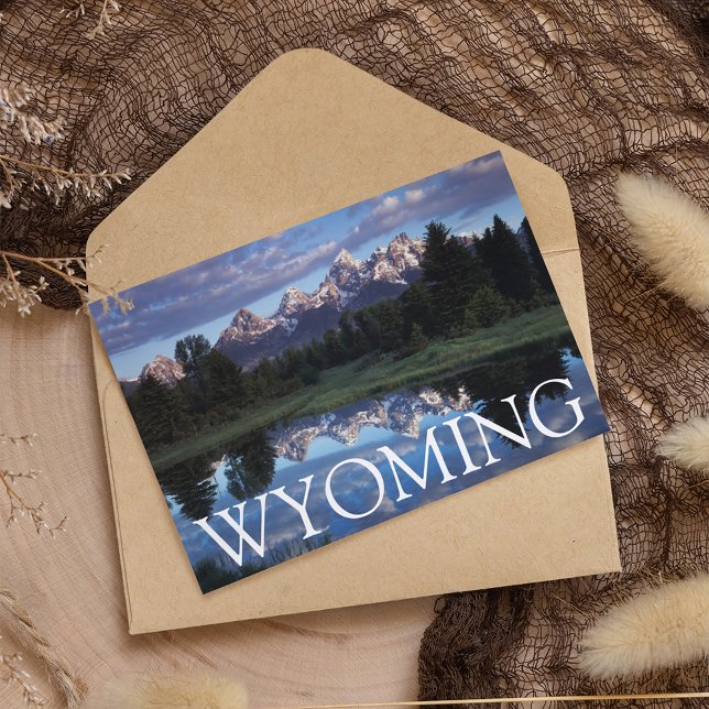 Cartão Postal Wyoming, Grand Teton National Park 4 (Postcard on table)