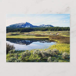 Cartão Postal Wyoming, Montanhas Rochosas, Um pico de montanha