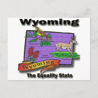 Cartão Postal Wyoming, Pássaro Estatal Da Igualdade, Querido Bus