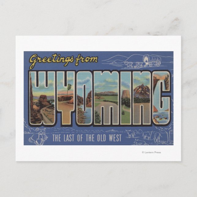 Cartão Postal Wyoming (Último do Velho Oeste) (Frente)
