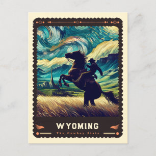 Cartão Postal Wyoming Vincent Van Gogh inspirado
