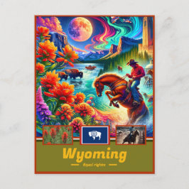 Cartão Postal Wyoming Wilderness Maravilha