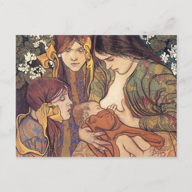 Cartão Postal Wyspianski, Maternidade, 1905 (Frente)