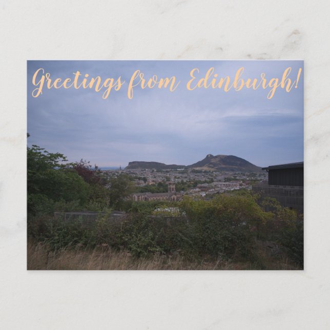 Cartão Postal X.ITINERARIES: Greetings from Edinburgh! (Frente)