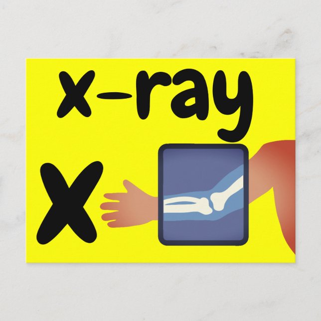 Cartão Postal x - xray flash card (Frente)